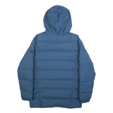 JACK WOLFSKIN Mens Blue Jacket S Polyamide Puffer Warm Hooded Winter Outdoor