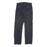 LEVI'S 501 Mens Jeans Blue Cotton Blend Regular Straight Button W28 L31 Classic