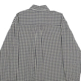 TIMBERLAND Mens Blue & White Check Shirt S Cotton Button Long Sleeve Casual