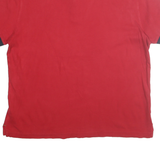 TOMMY HILFIGER Mens Red Polo Shirt L Short Sleeve Logo Cotton Casual Classic
