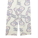 Womens Relaxed White Denim Printed Jeans Cotton Blend W26 L25 Bunny Pattern