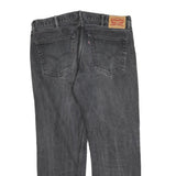 LEVI'S 505 Mens Jeans Black Regular Straight Denim Medium W38 L30 Classic Cotton