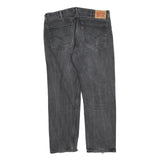 LEVI'S 505 Mens Jeans Black Regular Straight Denim Medium W38 L30 Classic Cotton