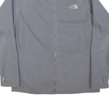 THE NORTH FACE Mens Grey Jacket L Polyester Blend Plain Zip Casual Outdoor