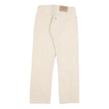 LEVI'S 501 Mens Jeans White Regular Straight Denim W28 L27 Classic Button