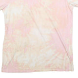 THE ROLLING STONES Womens Pink & Cream Graphic T-Shirt XL Short Sleeve Crew Neck