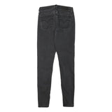 LEVI'S Womens Black Slim Skinny Denim Medium W25 L28 Zip Cotton Blend Jeans
