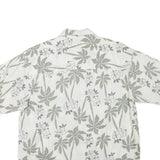 ARIZONA JEAN COMPANY Mens White & Grey Tropical Print Shirt M Casual Summer