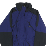 WHITE SIERRA Womens Blue & Black Outdoor Jacket M Polyester Zip Shell Plain