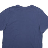 NIKE Mens Blue Graphic T-Shirt M Short Sleeve Crew Neck Casual Cotton