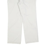 LEE COOPER Mens Cotton Blend White Regular Straight Trousers W36 L30 Classic Zip