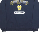 CHAMPION Mens Navy Blue Saint James Wrestling Crew Neck L Sweatshirt