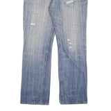 OKAY JEANS Mens Jeans Blue Relaxed Straight Denim Light W38 L32 Casual Wear