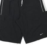 NIKE Mens Black & White Cargo Shorts M W27 Lightweight Sport Casual