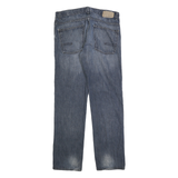 CALVIN KLEIN JEANS Mens Blue Regular Straight Denim Medium W34 L32 Zip Fastening