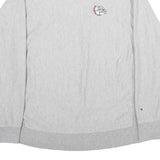 CHAMPION Womens Grey Pullover Sweatshirt 2XL Cotton Blend Crew Neck Casual