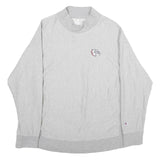 CHAMPION Womens Grey Pullover Sweatshirt 2XL Cotton Blend Crew Neck Casual