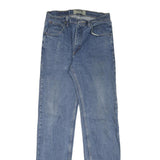 WRANGLER Mens Blue Regular Fit Straight Denim Jeans W31 L34 Classic Casual Zip