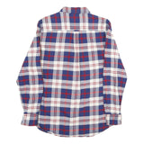 CHAPS Mens Blue & Red Check Shirt S Classic Cotton Button Down Casual