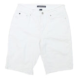 CALVIN KLEIN JEANS Womens Shorts White Casual Regular M W28 Cotton Blend