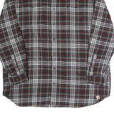 CARHARTT Mens Black & Red Plaid Cotton Shirt 2XL Button-Down Long Sleeve