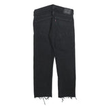 LEVI'S 511 Slim Mens Black Slim Skinny Denim Medium W30 L25 Raw Edge