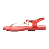 MEL Strappy Sandals Red Synthetic Womens UK 5