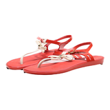 MEL Strappy Sandals Red Synthetic Womens UK 5