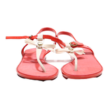 MEL Strappy Sandals Red Synthetic Womens UK 5