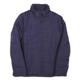 CALVIN KLEIN Mens Blue Zip Jacket XS Polyester Blend Plain Lightweight Casual