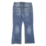 SILVER Womens Jeans Blue Regular Bootcut Denim Medium W36 L30 Embroidered