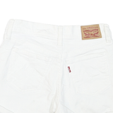 LEVI'S Womens White Casual Denim Shorts XS W25 Mid Length Short Denim
