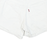 LEVI'S Womens White Casual Denim Shorts XS W25 Mid Length Short Denim