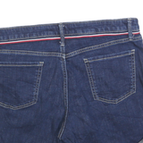 TOMMY HILFIGER Womens Shorts Blue Denim Casual M W34 Rolled Hem