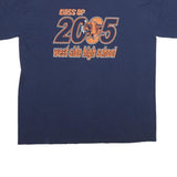 RUSSELL ATHLETIC Mens Navy Class Of 2005 Graphic T-Shirt XL Short Sleeve Crew