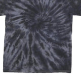 DEF LEPARD Womens Black Tie Dye Graphic T-Shirt M Short Sleeve Crew Neck Vintage