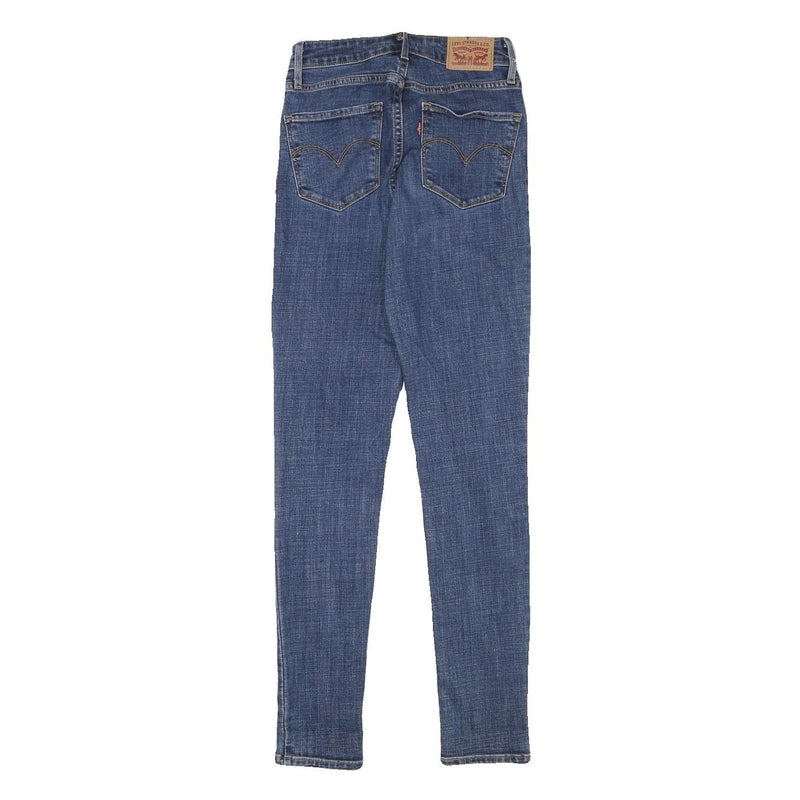 LEVI'S Womens Jeans Blue Slim Skinny Denim Medium W23 L29 Classic Zip Cotton