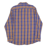PIERRE CARDIN Mens Blue & Brown Check Shirt XL Modern Fit Casual Long Sleeve