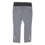 NIKE Womens Shorts Grey & Black Patterned S W26 Dri-FIT Activewear