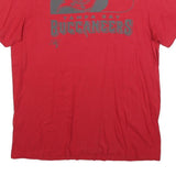 NIKE Mens Red Tampa Bay Buccaneers Graphic T-Shirt L Short Sleeve Crew Neck