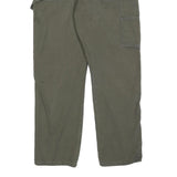 DICKIES Mens Cotton Blend Green Relaxed Straight Trousers W33 L32 Casual