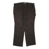 CARHARTT Womens Jeans Black Regular Straight Denim W38 L30 Workwear Durable