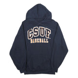 BADGERSPORT Mens Navy CSUF Baseball Hoodie M Cotton Pullover