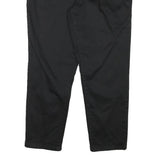 CALVIN KLEIN Womens Cotton Blend Black Slim Tapered Trousers W32 L25