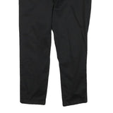 CALVIN KLEIN Womens Cotton Blend Black Slim Tapered Trousers W32 L25