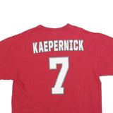 NFL Mens Red San Francisco 49ers Kaepernick Graphic T-Shirt 2XL Short Sleeve