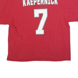 NFL Mens Red San Francisco 49ers Kaepernick Graphic T-Shirt 2XL Short Sleeve