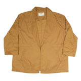 PULL&BEAR Womens Beige Coach Jacket XL Polyester Blend Woven Plain Relaxed Fit