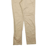 KIOMI Mens Cotton Blend Beige Slim Straight Trousers W29 L30 Classic Zip Pockets
