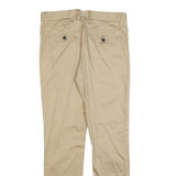 KIOMI Mens Cotton Blend Beige Slim Straight Trousers W29 L30 Classic Zip Pockets